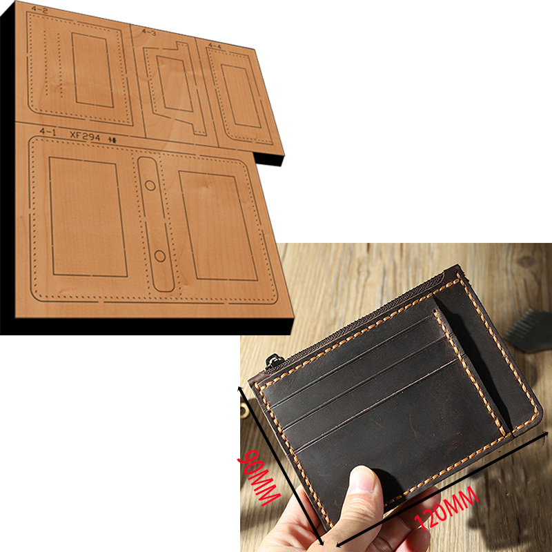 Leathercraft Japan - 지퍼 카드 가방 동전 지갑, 가죽