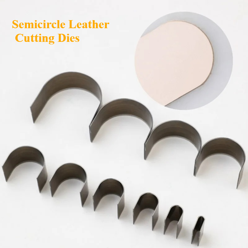 Leathercraft Japan - 10개/세트 반원형 가죽 커팅 다이, 5-55mm