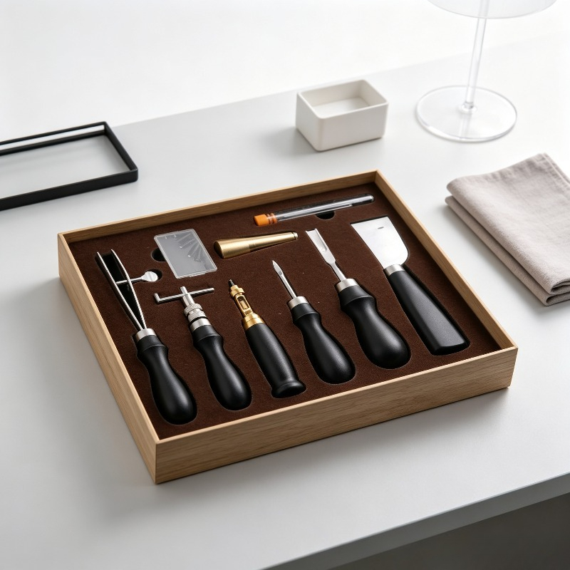 Leatherwork Beginner Tools - 완벽한 가죽 수공예 바느질 키트, 전문가용