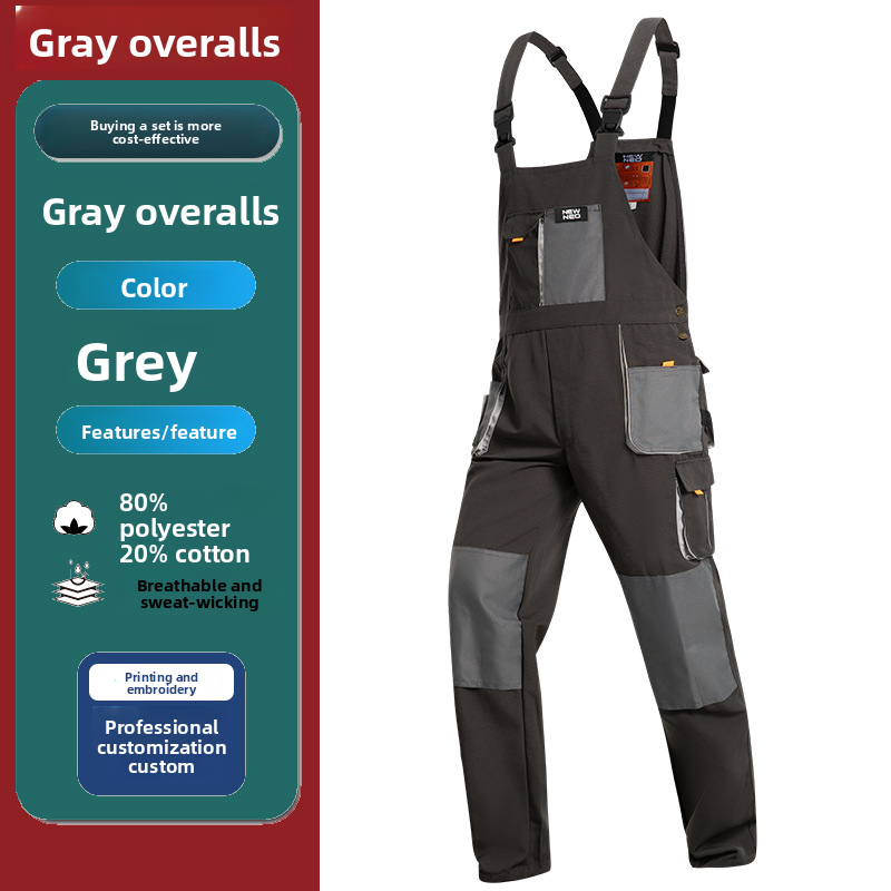 Leather Work Overalls - 공장 직판 남성 작업복, 오버올, 조선소