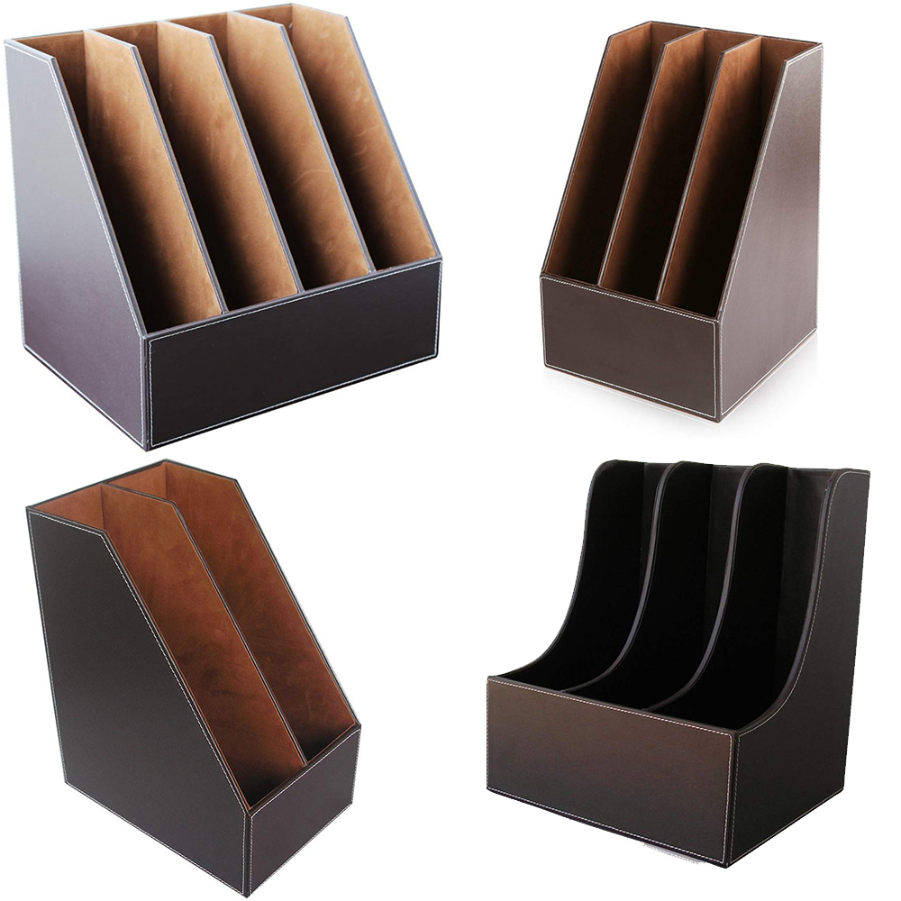 Leatherwork Books - XRHYY 수직 데스크탑 파일 폴더 오거나이저