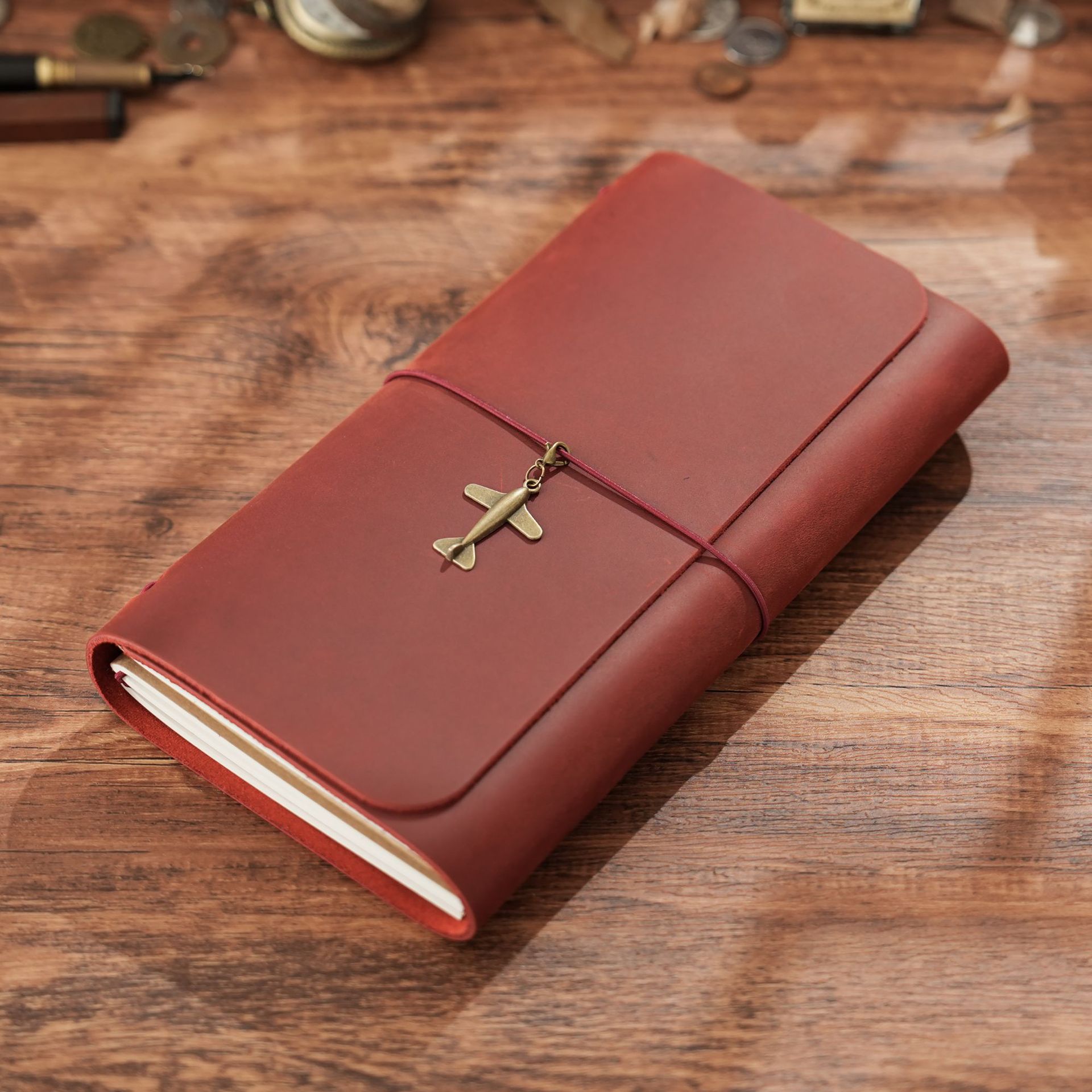 Leatherwork Books - 새로운 도착 트리플 폴드 TN 여행자