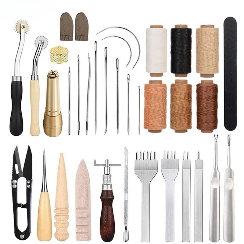 Leatherwork Beginner Tools - 초보자를 위한 25종 가죽 공예 도구