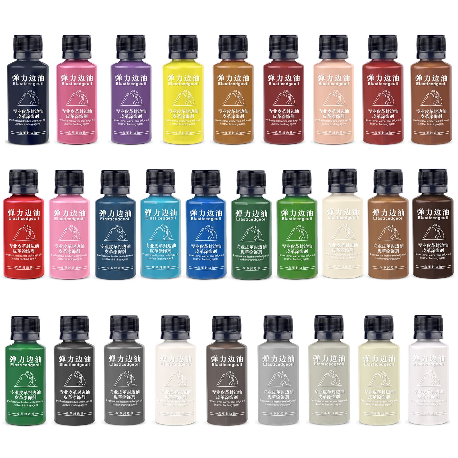 Leather Dye Finish - 30ml 가죽 가장자리 페인트 오일 염료