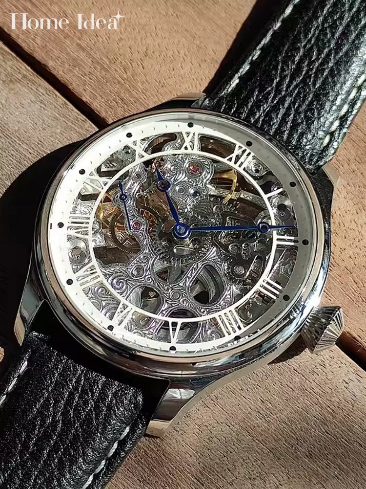 Leatherwork Ideas - 패션 남성용 기계식 수동 시계 핀