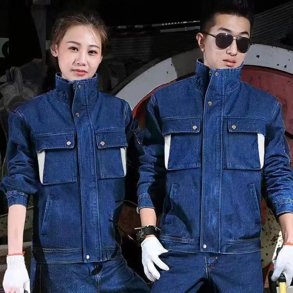 청바지 작업복 전기 용접 의류 봄 가을 Anti-sca - Leather Work Overalls 리뷰 및 가격