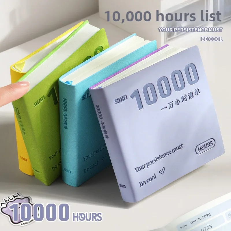 10000시간 가죽 플래너 자기 훈련 트래커 휴대용 포 - Leatherwork Books 리뷰 및 가격