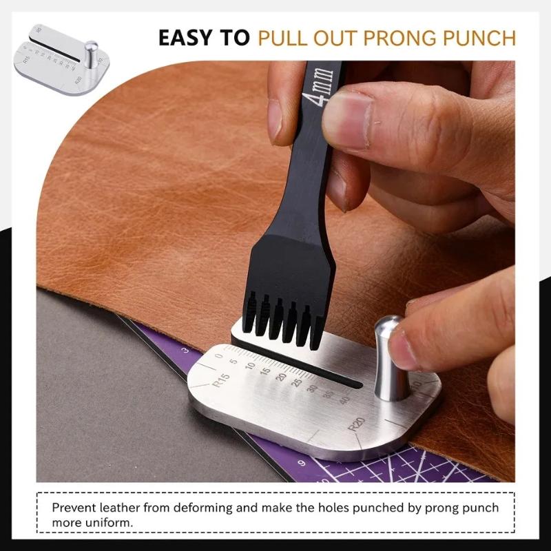 가죽 공예 스티칭 펀치 보조 플레이트 프롱 풀업 펀치  - Leatherwork Repairs 리뷰 및 가격