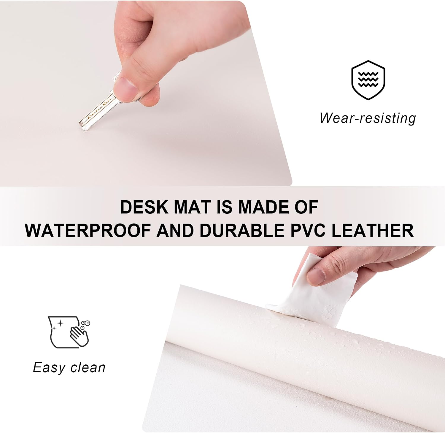 가죽 데스크 패드 보호대, 미끄럼 방지 PU 대형 마우 - Leatherwork Products 리뷰 및 가격
