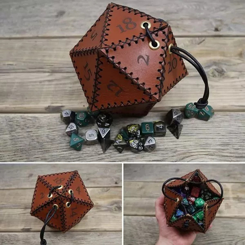 새로운 가죽 주사위 가방, 다각형 주사위 보관 상자,  - Leatherwork Ideas 리뷰 및 가격