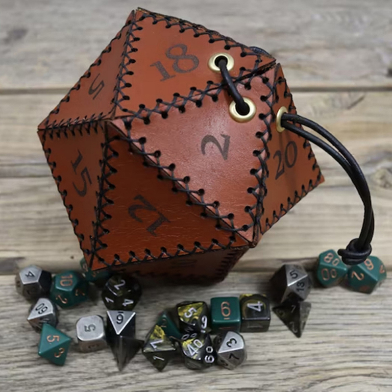 새로운 가죽 주사위 가방, 다각형 주사위 보관 상자,  - Leatherwork Ideas 리뷰 및 가격