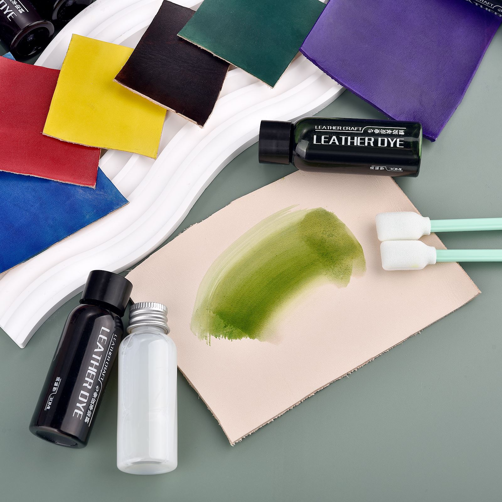 30ml 가죽 가장자리 페인트 오일 마무리 염료 컬러  - Leather Dye Finish 리뷰 및 가격