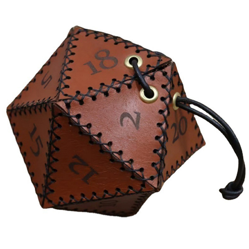 새로운 가죽 D20 주사위 가방 다각형 주사위 보관함  - Leatherwork Ideas 리뷰 및 가격