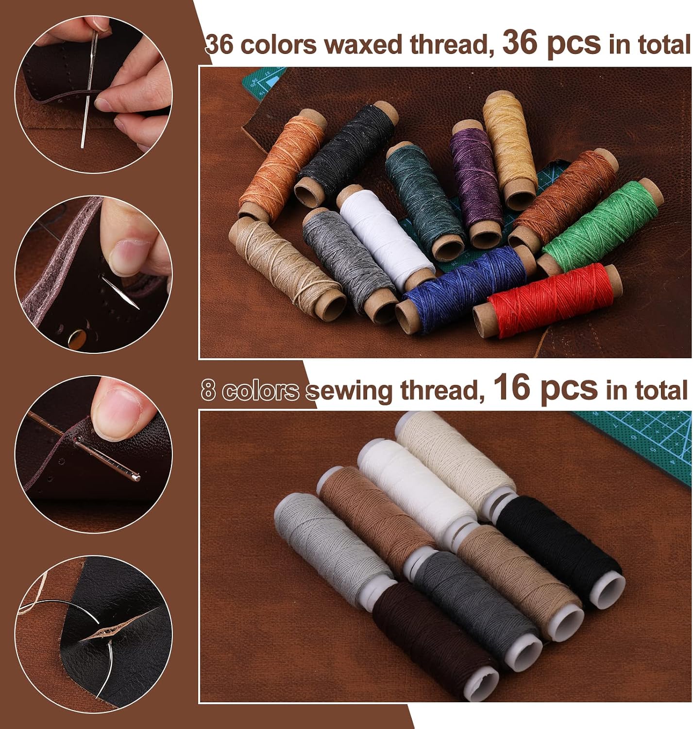 초보자를 위한 628종 가죽 공예 도구 세트, 가죽 포 - Leatherwork Beginner Tools 리뷰 및 가격