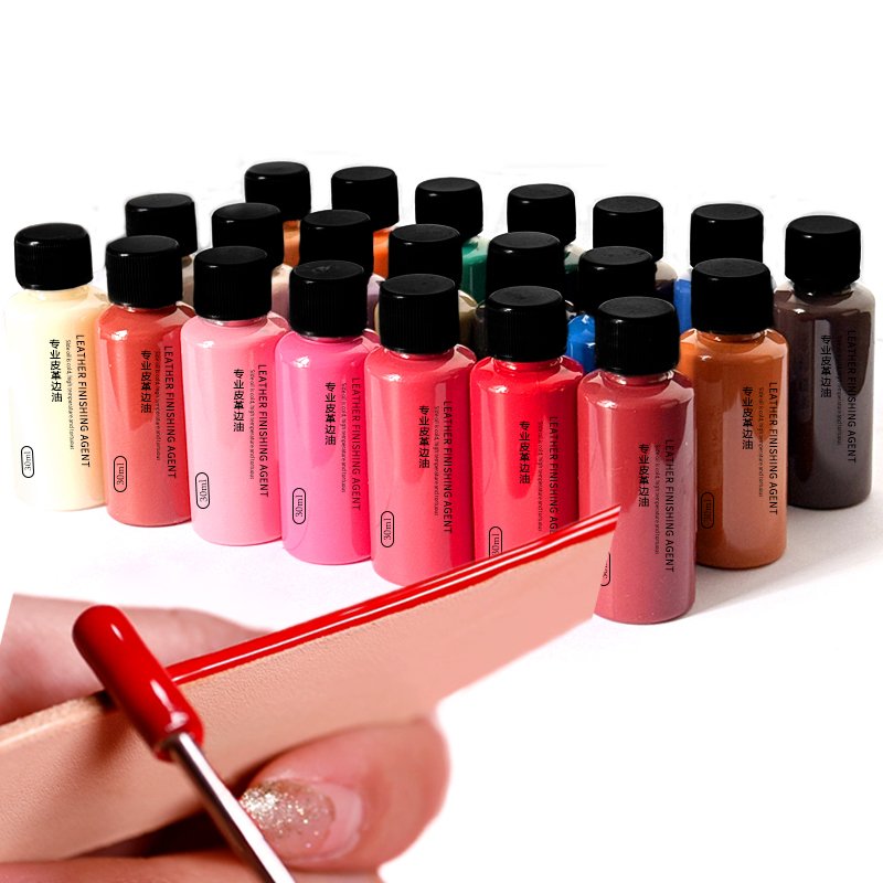 30ml 가죽 가장자리 페인트 오일 염료 드레싱 컬러  - Leather Dye Finish 리뷰 및 가격