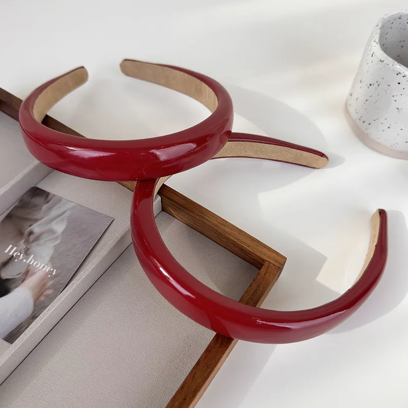 크리스마스 헤어 액세서리 패션 빨간 광택 가죽 스폰지  - Leatherwork Rings 리뷰 및 가격