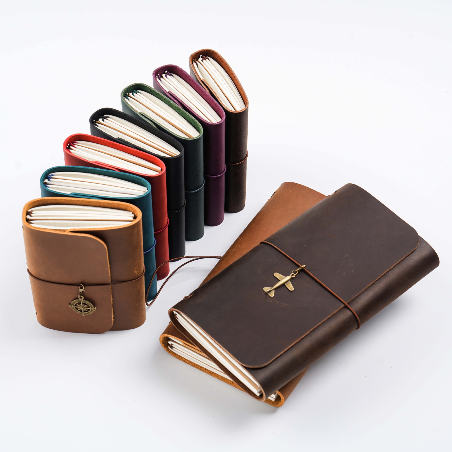 새로운 도착 트리플 폴드 TN 여행자 노트 정품 소가죽 - Leatherwork Books 리뷰 및 가격