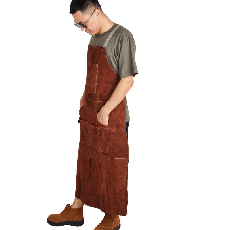 소가죽 용접복 앞치마 세탁 가능한 단열 소가죽 용접 앞 - Leather Work Overalls 리뷰 및 가격