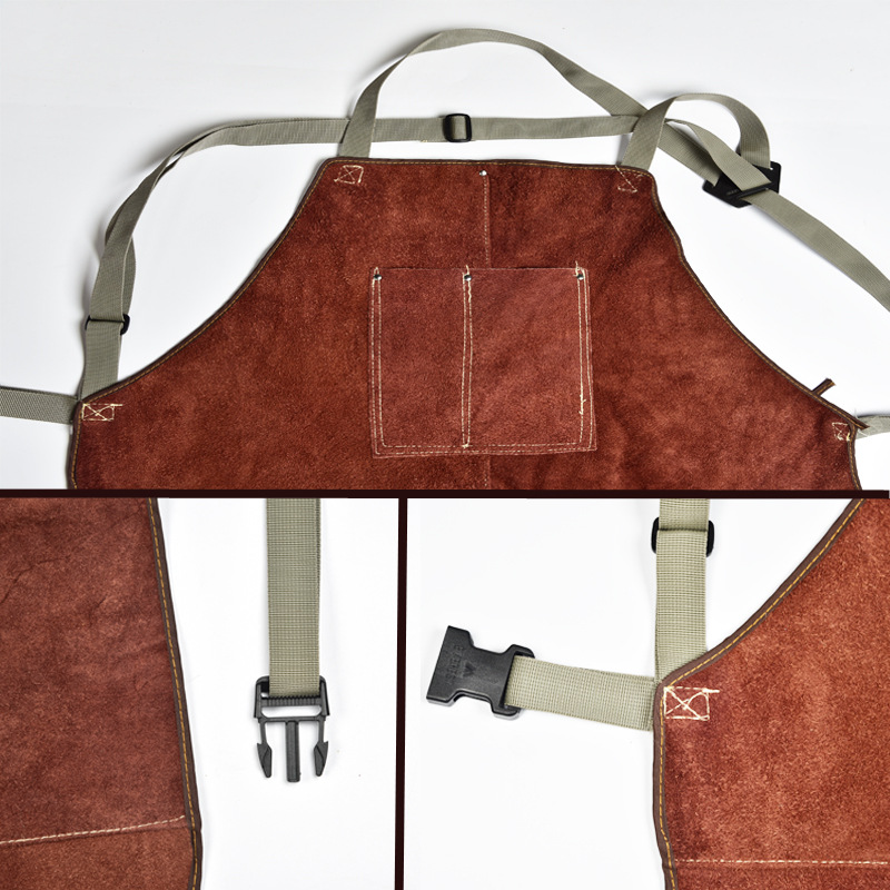 소가죽 용접복 앞치마 세탁 가능한 단열 소가죽 용접 앞 - Leather Work Overalls 리뷰 및 가격