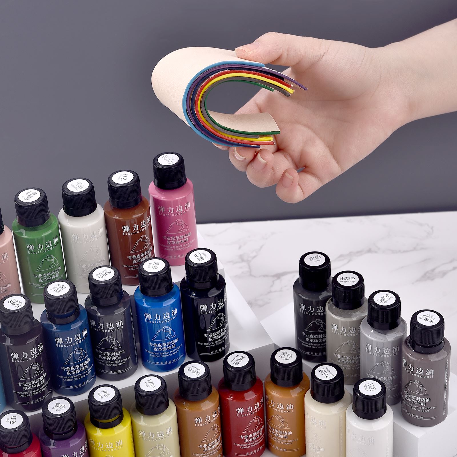 30ml 가죽 가장자리 페인트 오일 염료 드레싱 컬러  - Leather Dye Finish 리뷰 및 가격