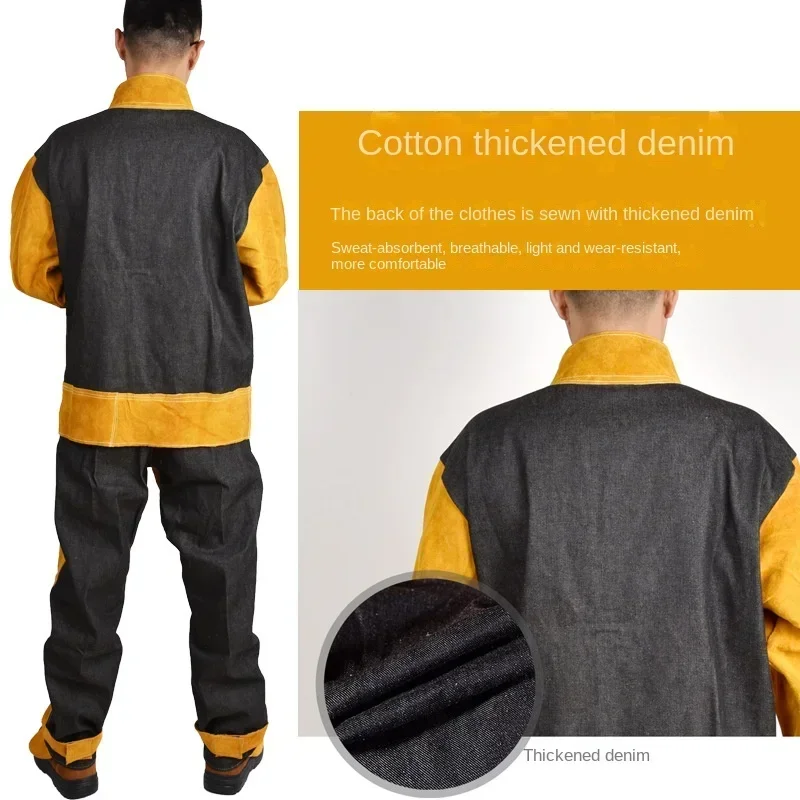 소가죽 용접 작업장 안전 의류, 아르곤 아크 용접, 긴 - Leather Work Overalls 리뷰 및 가격