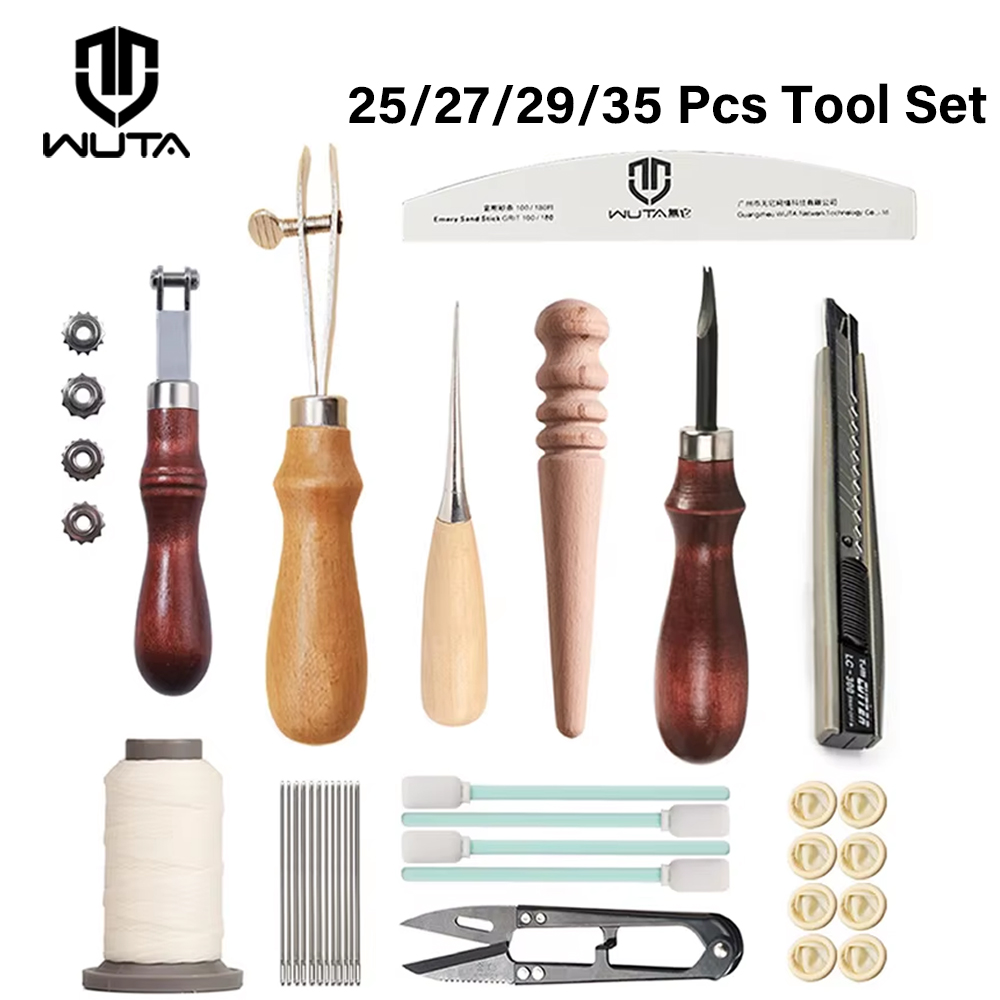 WUTA 전문 가죽 공예 도구 키트 손 바느질 스티치  - Leatherwork Beginner Tools 리뷰 및 가격