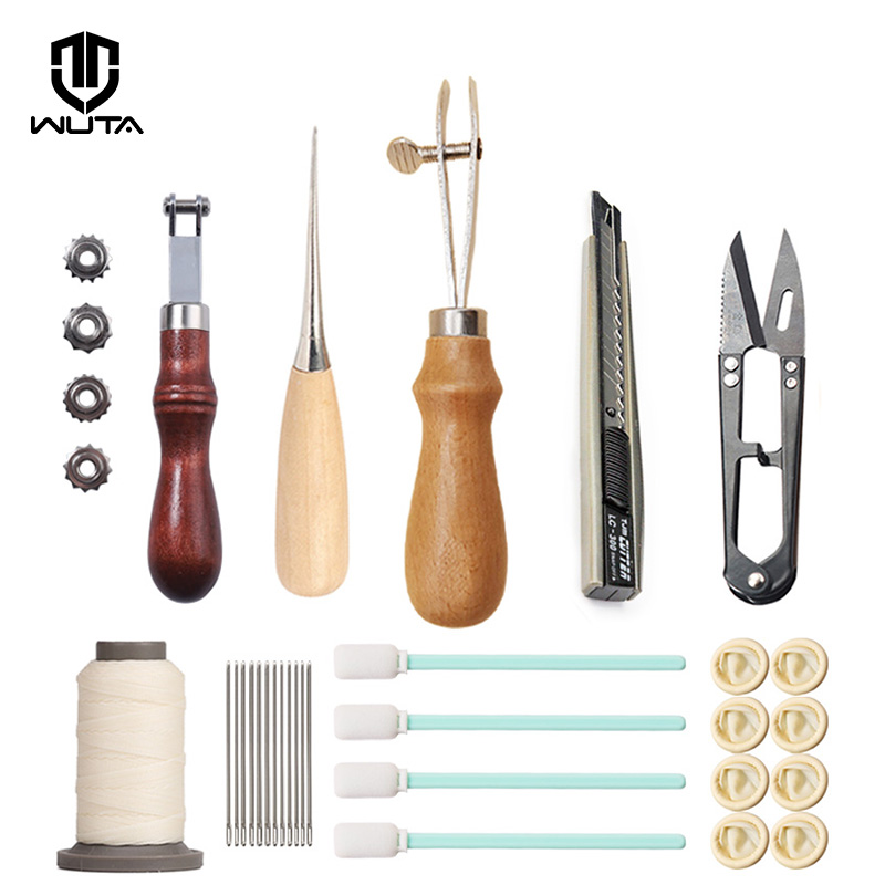 WUTA 전문 가죽 공예 도구 키트 손 바느질 스티치  - Leatherwork Beginner Tools 리뷰 및 가격