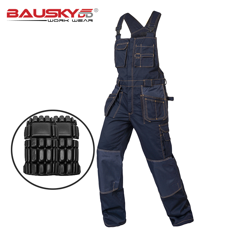 남성용 멀티 포켓 작업 턱받이 작업복, 무릎 패드, 수 - Leather Work Overalls 리뷰 및 가격