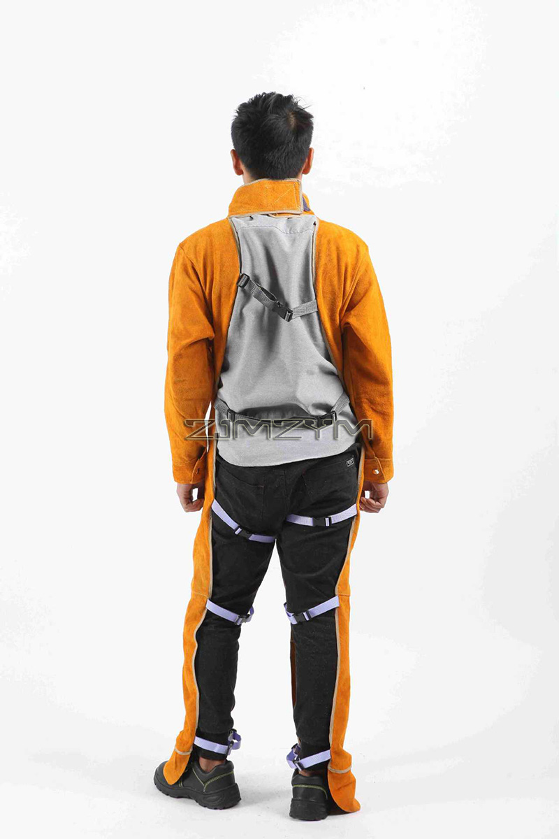 소 가죽 가죽 용접 양복 작업복 특수 보호 복 안티 화 - Leather Work Overalls 리뷰 및 가격